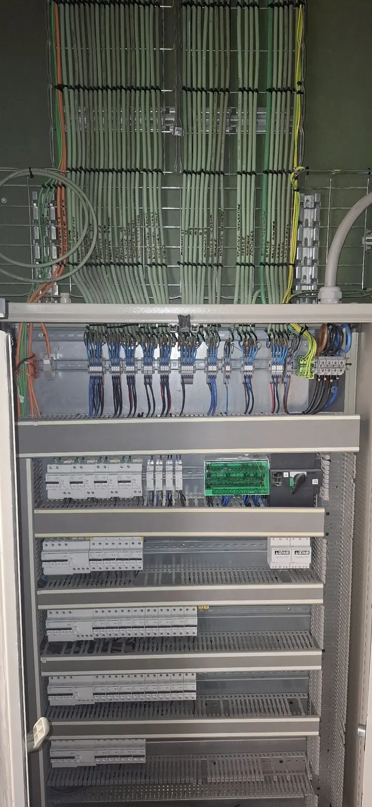 Verdeelbord met automatisering en sturing